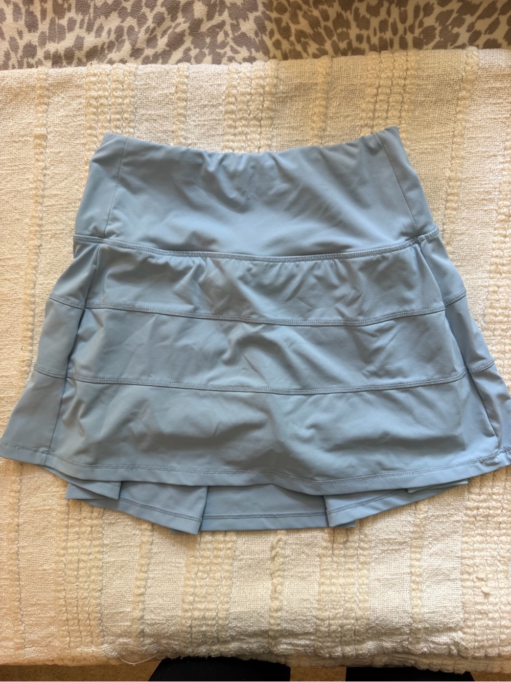 CRZ YOGA Light Blue Layered Mini Skort